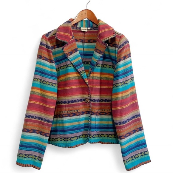 Mohito Jackets & Blazers - Vintage Tapestry Vibrant Multicolored
Patterned Blazer